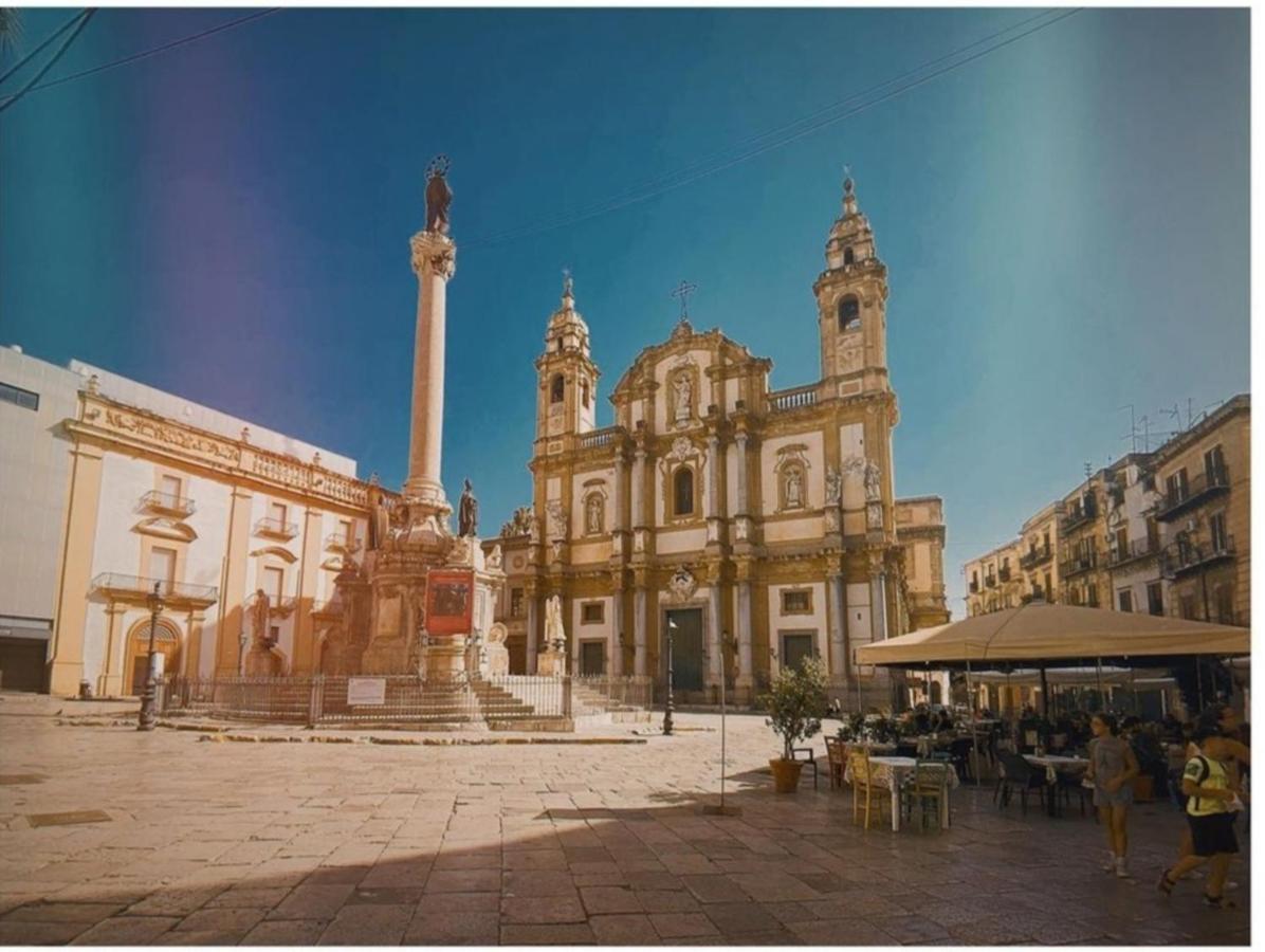 Tavola tonda apartament Palermo Esterno foto